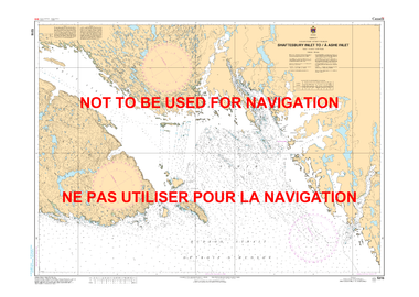 Shaftesbury Inlet to/à Ashe Inlet Canadian Hydrographic Nautical Charts Marine Charts (CHS) Maps 5316