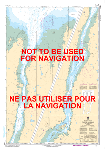 Rivière Koksoak Canadian Hydrographic Nautical Charts Marine Charts (CHS) Maps 5338