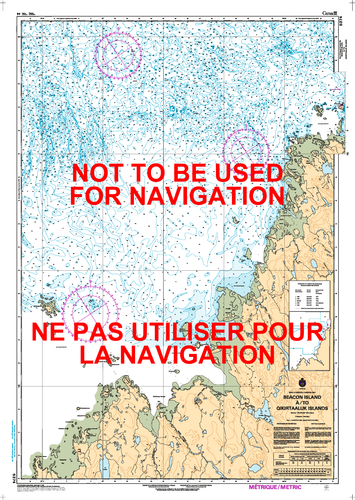 Beacon Island à/to Qikirtaaluk Islands Canadian Hydrographic Nautical Charts Marine Charts (CHS) Maps 5374