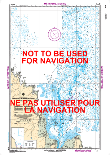 Approches à/Approaches to Rivière Koksoak Canadian Hydrographic Nautical Charts Marine Charts (CHS) Maps 5376