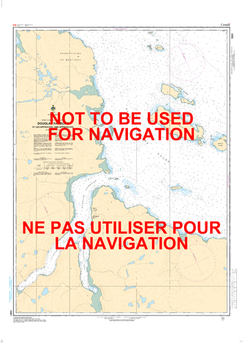 Douglas Harbour et les Approches/and Approaches Canadian Hydrographic Nautical Charts Marine Charts (CHS) Maps 5391