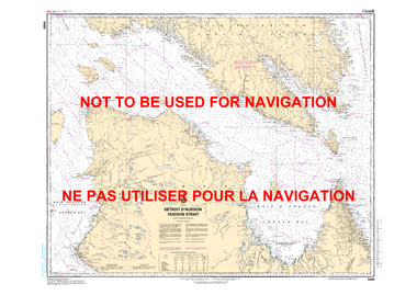 Hudson Strait/Détroit d'Hudson Canadian Hydrographic Nautical Charts Marine Charts (CHS) Maps 5450
