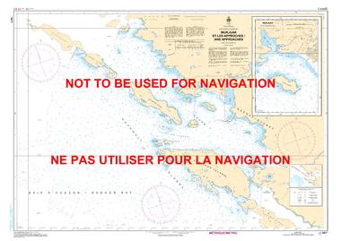 Inukjuak et les Approches and Approaches Canadian Hydrographic Nautical Charts Marine Charts (CHS) Maps 5471