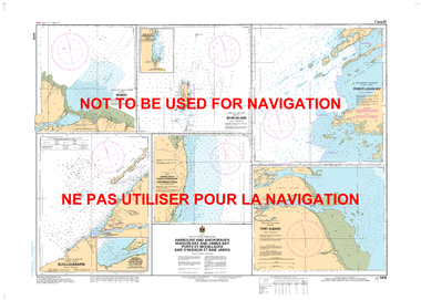 Harbours and Anchorages Hudson Bay and James Bay/Ports et Mouillages Baie d'Hudson et Baie James Canadian Hydrographic Nautical Charts Marine Charts (CHS) Maps 5476