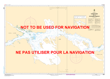 Terror Point to/à Schooner Harbour Canadian Hydrographic Nautical Charts Marine Charts (CHS) Maps 5624