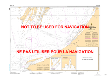 Bélanger Island to/à Long Island Canadian Hydrographic Nautical Charts Marine Charts (CHS) Maps 5707