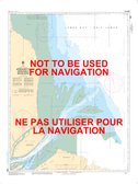 Approaches to/Approches à Moose River Canadian Hydrographic Nautical Charts Marine Charts (CHS) Maps 5860