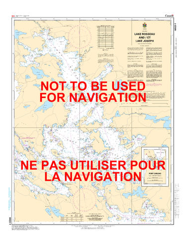 Lake Rosseau and/et Lake Joseph Canadian Hydrographic Nautical Charts Marine Charts (CHS) Maps 6022