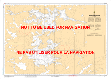 Wahwashkesh Lake Canadian Hydrographic Nautical Charts Marine Charts (CHS) Maps 6026