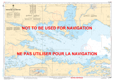 Iron Island to/à West Bay Canadian Hydrographic Nautical Charts Marine Charts (CHS) Maps 6037