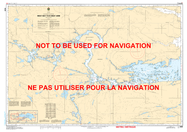 West Bay to/à West Arm Canadian Hydrographic Nautical Charts Marine Charts (CHS) Maps 6038