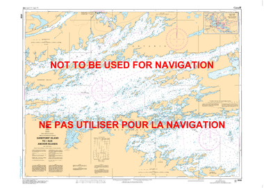 Sandpoint Island to/aux Anchor Islands Canadian Hydrographic Nautical Charts Marine Charts (CHS) Maps 6109