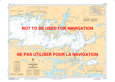 Rainy Lake/Lac à la pluie Southeast Portion/Partie sud-est Anchor Islands to/à Oakpoint Island Canadian Hydrographic Nautical Charts Marine Charts (CHS) Maps 6112