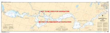 Seven Sisters Falls to/à Slave Falls Canadian Hydrographic Nautical Charts Marine Charts (CHS) Maps 6206