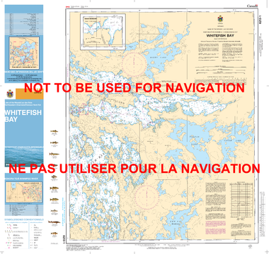 Whitefish Bay Canadian Hydrographic Nautical Charts Marine Charts (CHS) Maps 6213