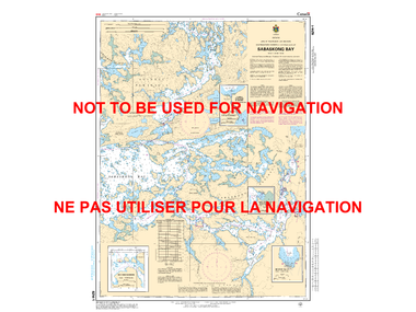 Sabaskong Bay Canadian Hydrographic Nautical Charts Marine Charts (CHS) Maps 6214