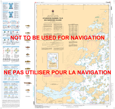 Sturgeon Channel to/à Big Narrows Island Canadian Hydrographic Nautical Charts Marine Charts (CHS) Maps 6216