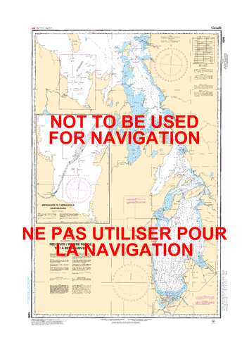 Red River / Rivière Rouge to/à Berens River Canadian Hydrographic Nautical Charts Marine Charts (CHS) Maps 6240