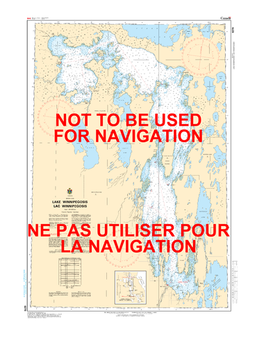Lake Winnipegosis/Lac Winnipegosis Canadian Hydrographic Nautical Charts Marine Charts (CHS) Maps 6270
