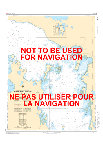 North Manitou Island to/à Whiskey Jack Island Canadian Hydrographic Nautical Charts Marine Charts (CHS) Maps 6273