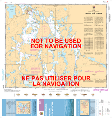 Minaki to/à Kenora Canadian Hydrographic Nautical Charts Marine Charts (CHS) Maps 6287