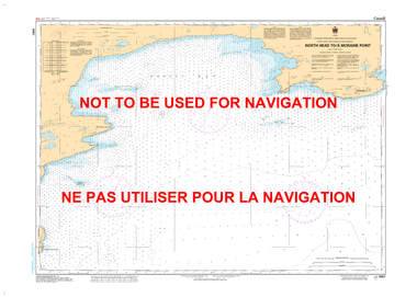 North Head to/à Moraine Point Canadian Hydrographic Nautical Charts Marine Charts (CHS) Maps 6357