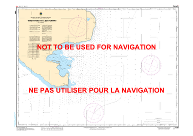 Windy Point to/à Slave Point Canadian Hydrographic Nautical Charts Marine Charts (CHS) Maps 6360