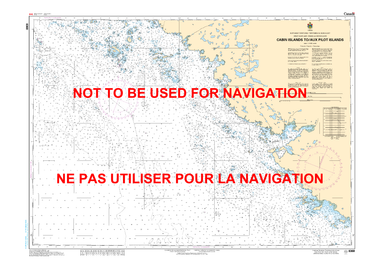 Cabin Islands to/aux Pilot Islands Canadian Hydrographic Nautical Charts Marine Charts (CHS) Maps 6368