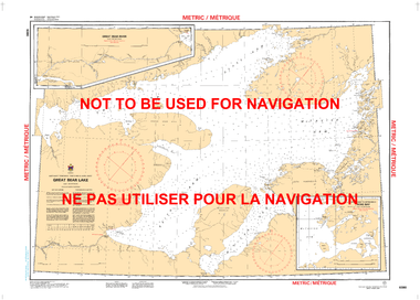 Great Bear Lake Canadian Hydrographic Nautical Charts Marine Charts (CHS) Maps 6390