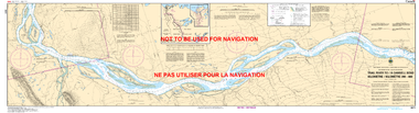 Trail River to/à Camsell Bend Kilometre 390 / Kilometre 460 Canadian Hydrographic Nautical Charts Marine Charts (CHS) Maps 6411