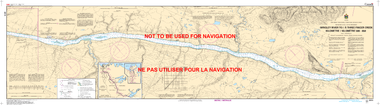Wrigley River to/à Three Finger Creek Kilometre 580 / Kilometre 650 Canadian Hydrographic Nautical Charts Marine Charts (CHS) Maps 6414
