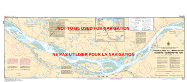 Askew Islands to/à Bryan Island Kilometre 1180 / Kilometre 1240 Canadian Hydrographic Nautical Charts Marine Charts (CHS) Maps 6423