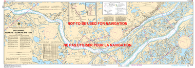 East Channel, Kilometre/Kilomètre 1645 - 1710 Canadian Hydrographic Nautical Charts Marine Charts (CHS) Maps 6430