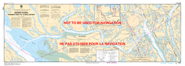 Reindeer Channel, Tununuk Point to/à Shallow Bay Canadian Hydrographic Nautical Charts Marine Charts (CHS) Maps 6434