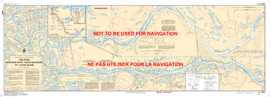Peel River, Mackenzie River/Fleuve Mackenzie to/à Road Island Canadian Hydrographic Nautical Charts Marine Charts (CHS) Maps 6438