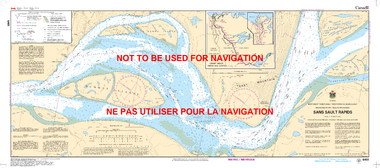 Sans Sault Rapids Canadian Hydrographic Nautical Charts Marine Charts (CHS) Maps 6451