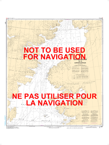 Cape Norton Shaw to/à Cape M'Clintock Canadian Hydrographic Nautical Charts Marine Charts (CHS) Maps 7071
