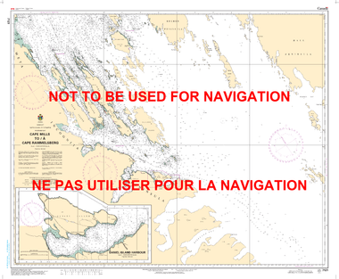 Cape Mills to/à Cape Rammelsberg Canadian Hydrographic Nautical Charts Marine Charts (CHS) Maps 7121