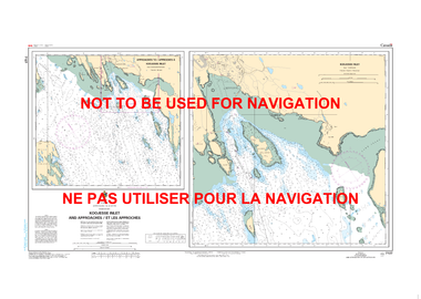 Koojesse Inlet and Approaches/et les Approches Canadian Hydrographic Nautical Charts Marine Charts (CHS) Maps 7127