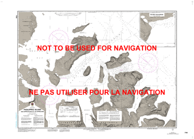 Padloping Island and Approaches/ et les Approches Canadian Hydrographic Nautical Charts Marine Charts (CHS) Maps 7180