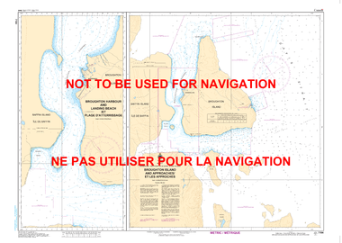 Broughton Island and Approaches/et les Approches Canadian Hydrographic Nautical Charts Marine Charts (CHS) Maps 7184