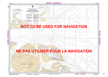 Lancaster Sound, Eastern Approaches/Approches Est Canadian Hydrographic Nautical Charts Marine Charts (CHS) Maps 7220
