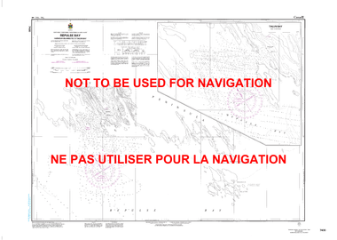 Repulse Bay Harbours Islands to/à Talun Bay Canadian Hydrographic Nautical Charts Marine Charts (CHS) Maps 7430
