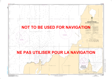 Frustration Bay and Approaches/et les Approches Canadian Hydrographic Nautical Charts Marine Charts (CHS) Maps 7465