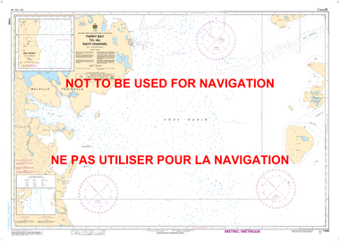 Parry Bay to/au Navy Channel Canadian Hydrographic Nautical Charts Marine Charts (CHS) Maps 7485
