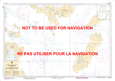 Navy Channel to/à Fury and Hecla Strait Canadian Hydrographic Nautical Charts Marine Charts (CHS) Maps 7486