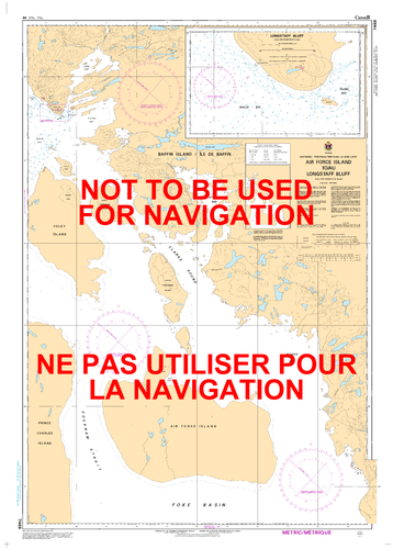 Air Force Island to/au Longstaff Bluff Canadian Hydrographic Nautical Charts Marine Charts (CHS) Maps 7488