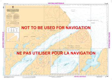 Prince of Wales Strait, Northern Portion/ Partie Nord Canadian Hydrographic Nautical Charts Marine Charts (CHS) Maps 7520