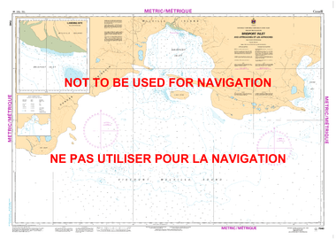 Bridport Inlet and Approaches/et Les Approches Canadian Hydrographic Nautical Charts Marine Charts (CHS) Maps 7540