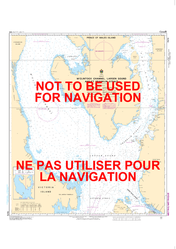 M'Clintock Channel, Larsen Sound and/et Franklin Strait Canadian Hydrographic Nautical Charts Marine Charts (CHS) Maps 7573